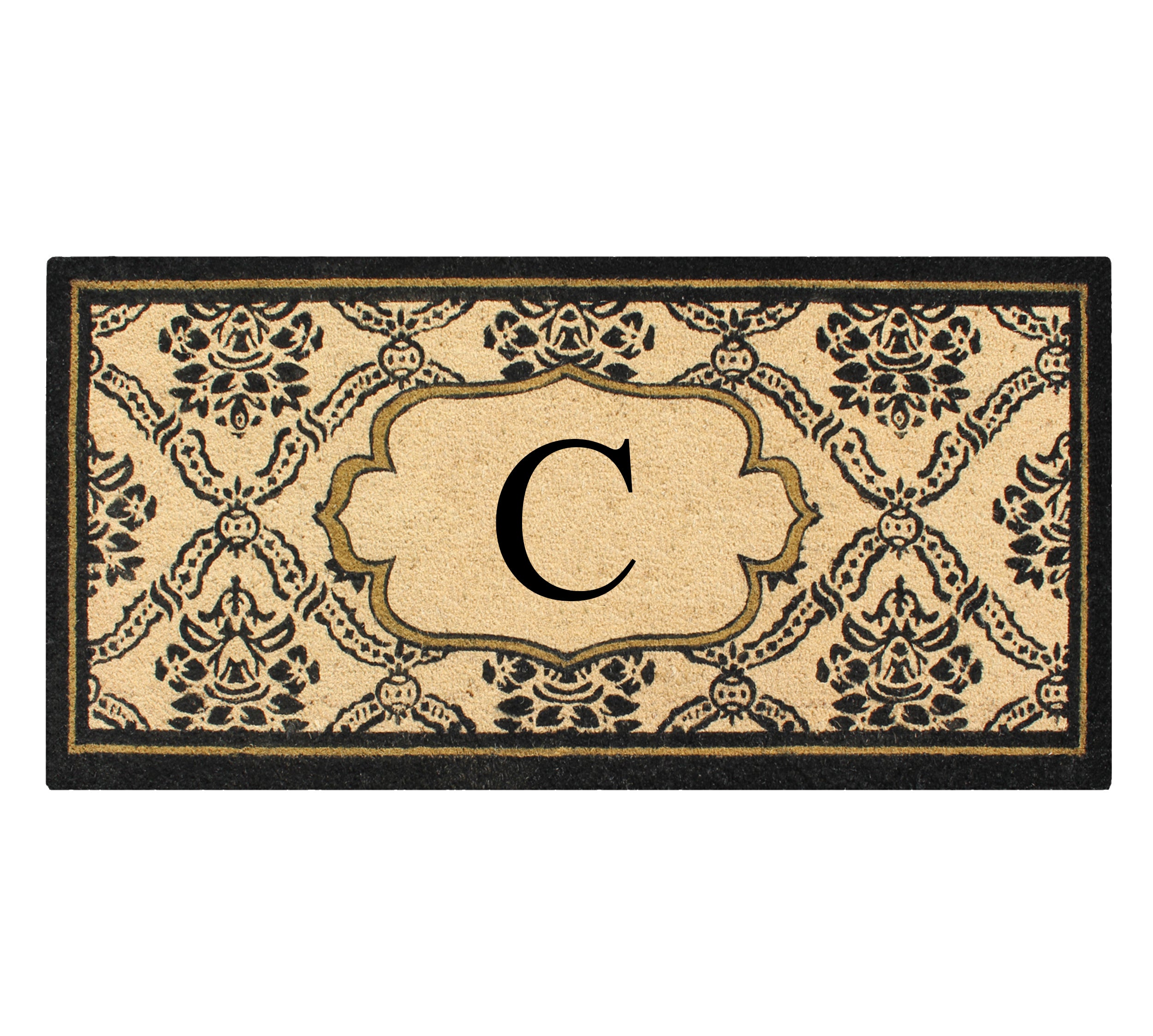 Uriel Large Monogram Doormat 30"X60"