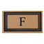 DeHond Classic Border Flocked Monogrammed Doormat 24"X39"