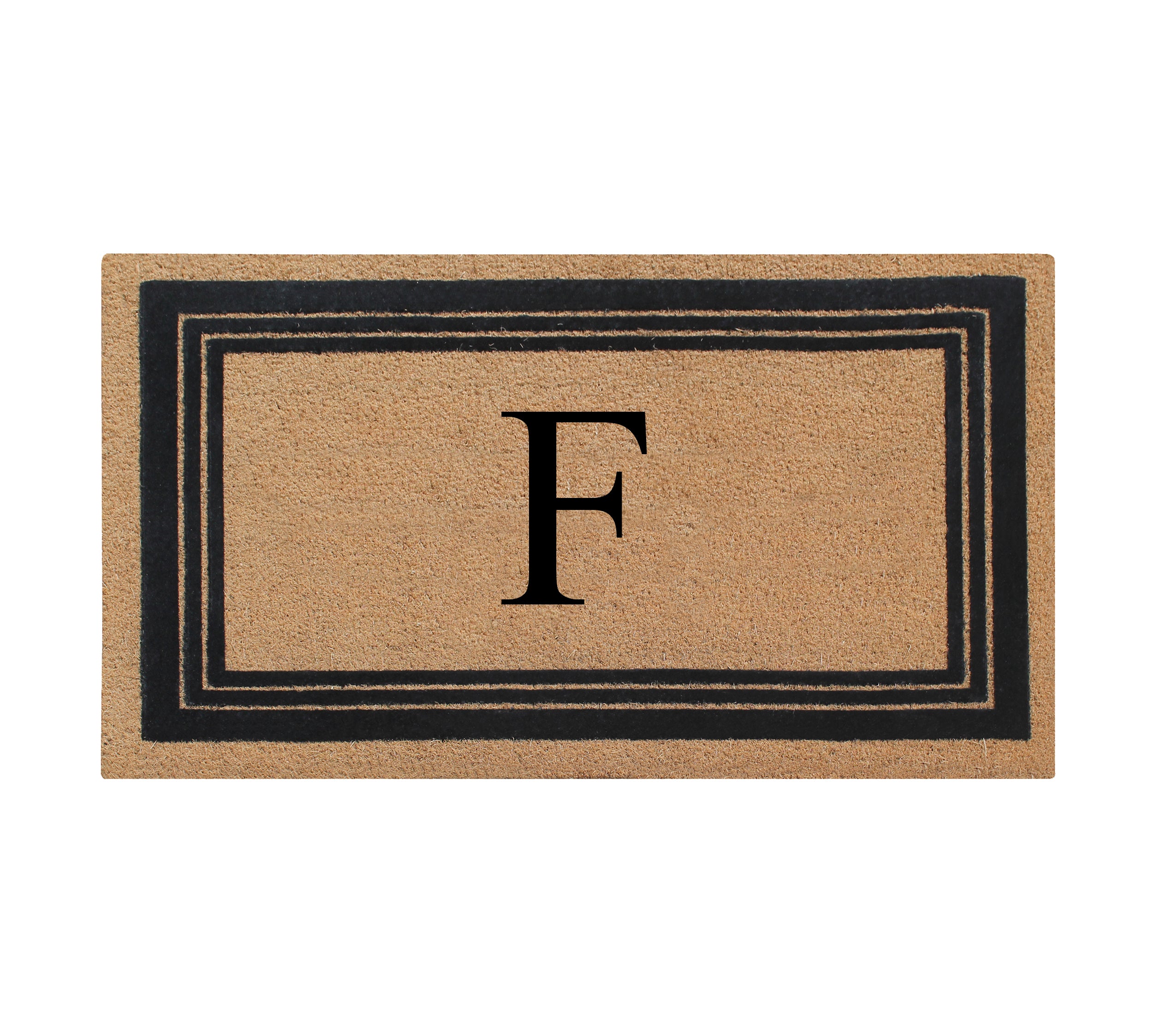 DeHond Classic Border Flocked Monogrammed Doormat 18"X30"