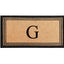 DeHond Classic Border Monogrammed Doormat 24"X39"