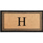 DeHond Classic Border Monogrammed Doormat 24"X39"