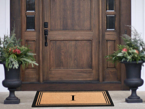 DeHond Classic Border Monogrammed Doormat 24"X39"