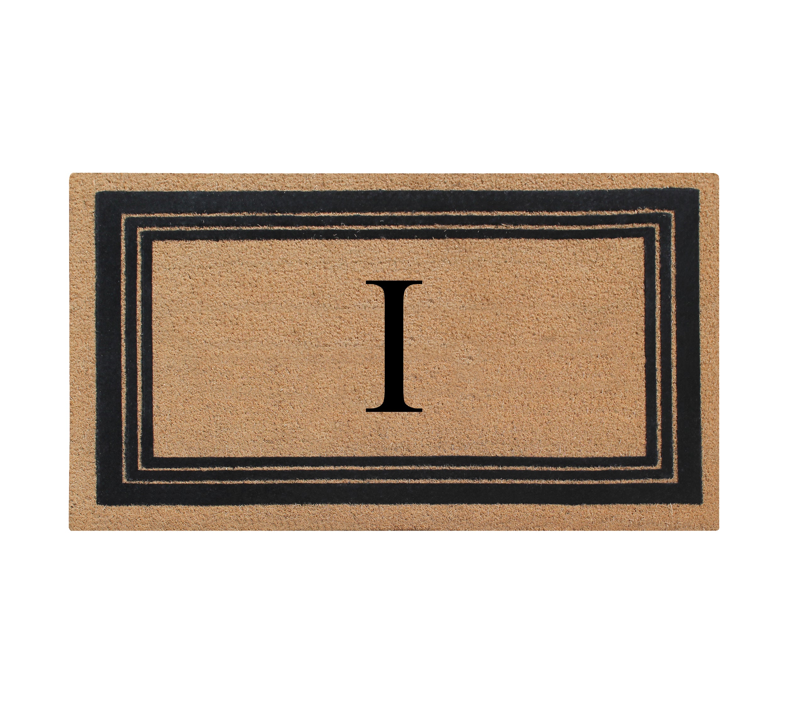 DeHond Classic Border Flocked Monogrammed Doormat 18"X30"