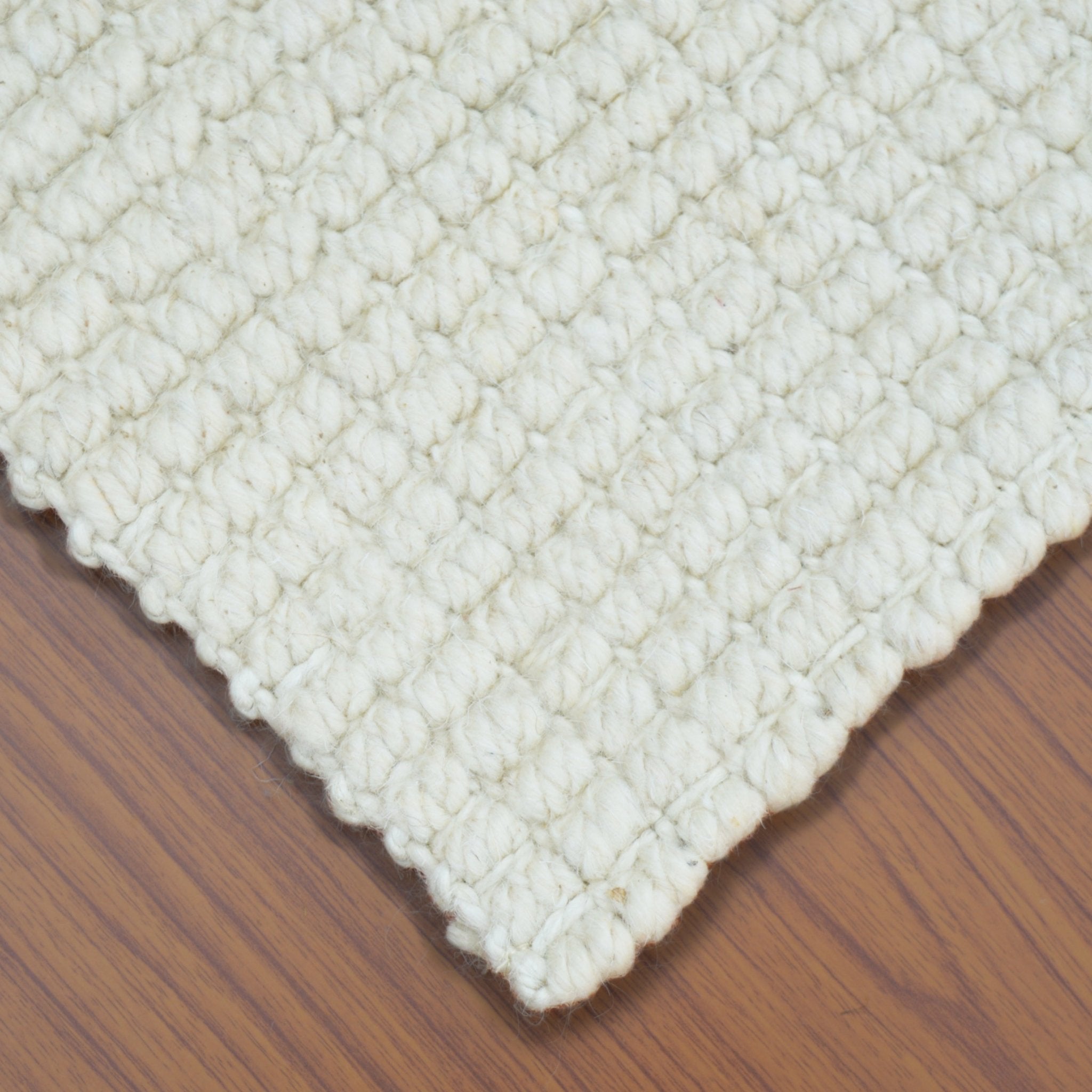 Premium Boucle Jute & Wool Rug (Ivory) - DelaraHome