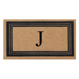 DeHond Classic Border Flocked Monogrammed Doormat 18"X30"
