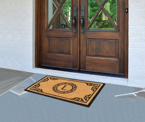 Artisans Geneva Monogrammed  Doormat 24"X36"