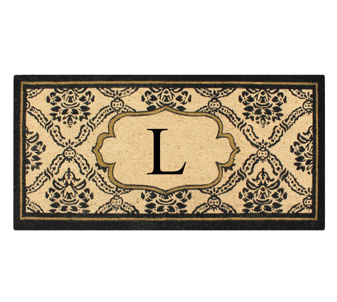 Uriel Large Monogrammed  Doormat 30"X60"