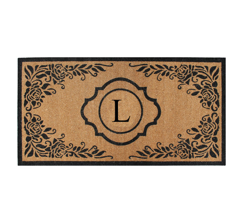 Adelise  X-Large Flocked Monogrammed Doormat 36"X72"