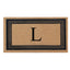 DeHond Classic Border Flocked Monogrammed Doormat 24"X39"