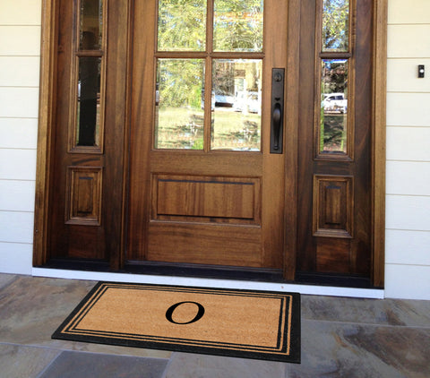 DeHond Classic Border Monogrammed Doormat 18"X30"