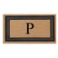 DeHond Classic Border Flocked Monogrammed Doormat 24"X39"