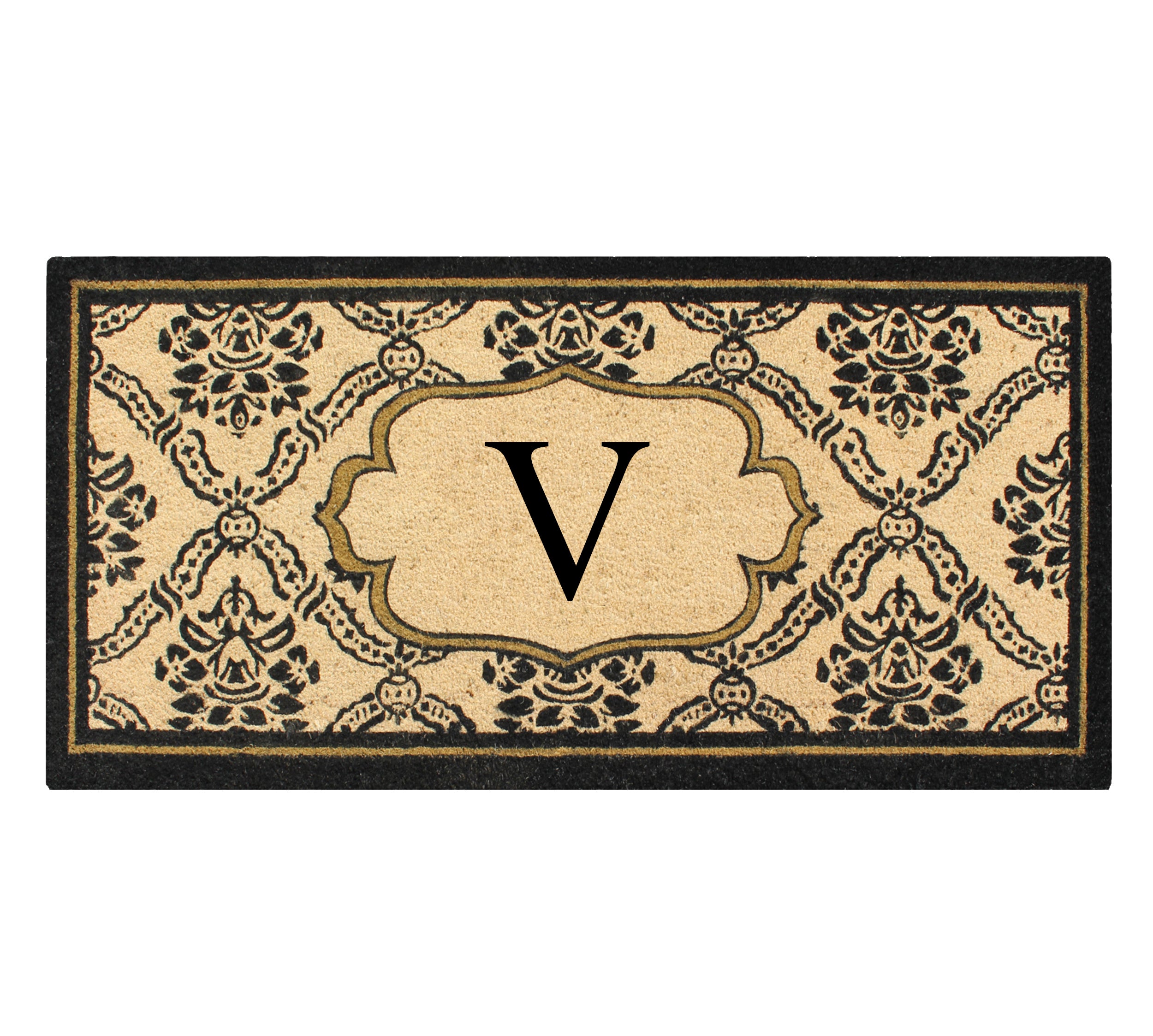 Uriel Large Monogram Doormat 30"X60"