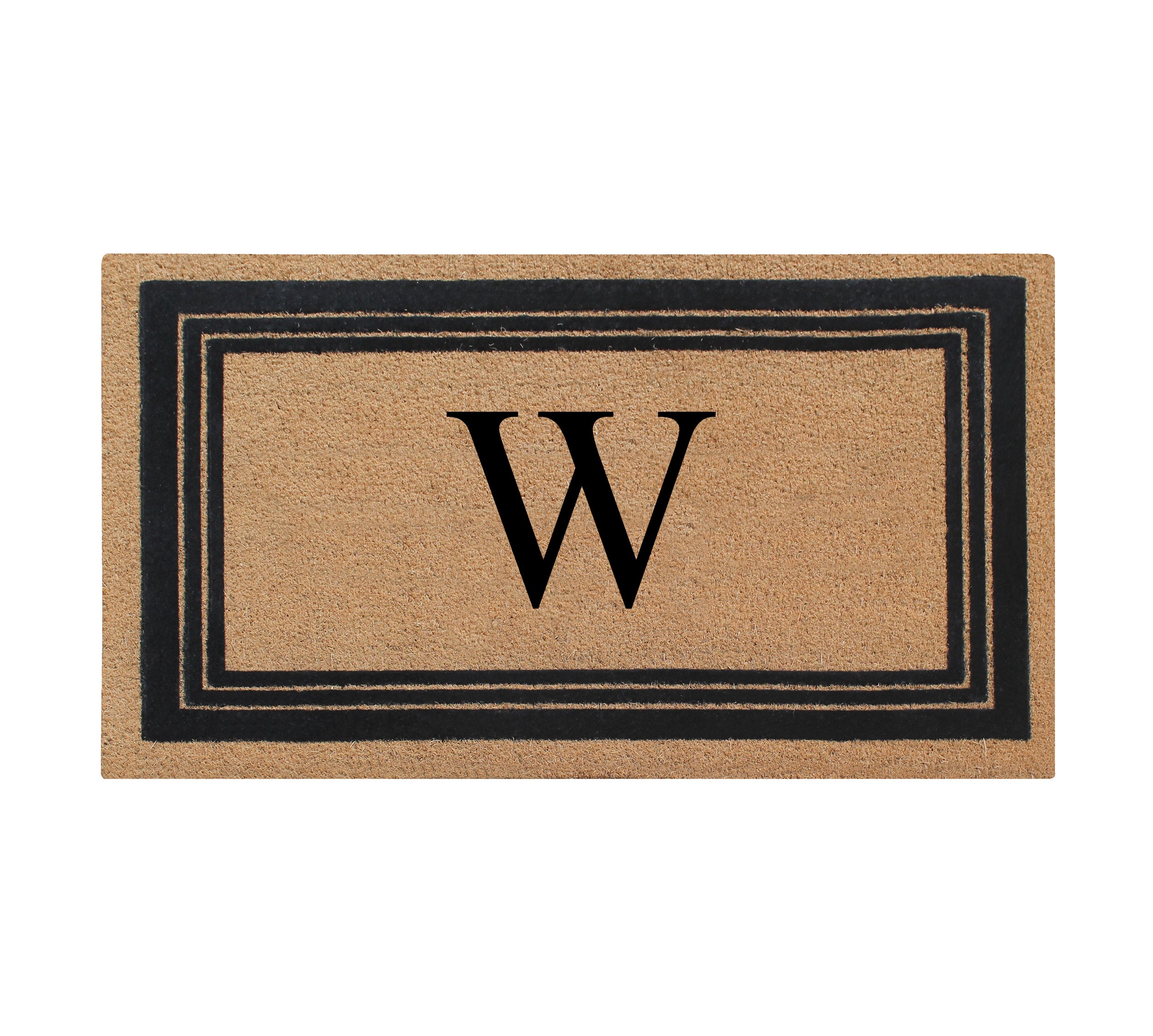 DeHond Classic Border Flocked Monogrammed Doormat 18"X30"