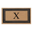 DeHond Classic Border Flocked Monogrammed Doormat 24"X39"