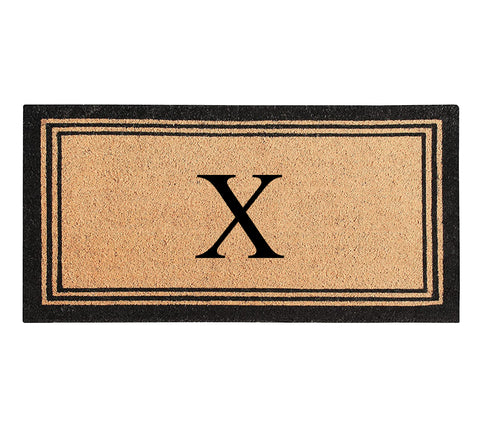 DeHond Classic Border Monogrammed Doormat 18"X30"