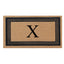 DeHond Classic Border Flocked Monogrammed Doormat 18"X30"