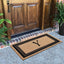 DeHond Classic Border Flocked Monogrammed Doormat 24"X39"