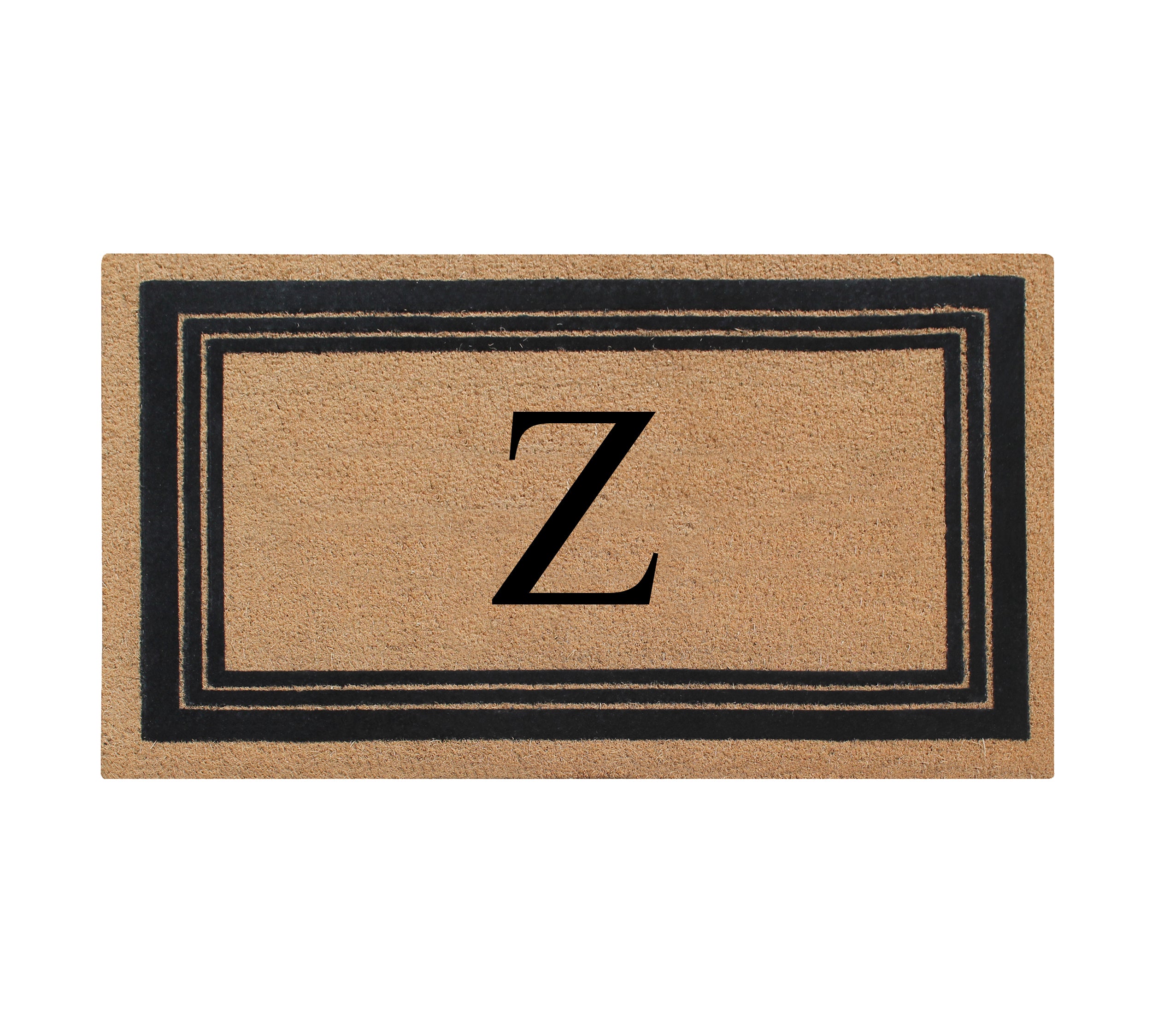 DeHond Classic Border Flocked Monogrammed Doormat 18"X30"