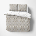 Cotton Reversible Duvet Set - Bedding - Queen - DelaraHome - Delara