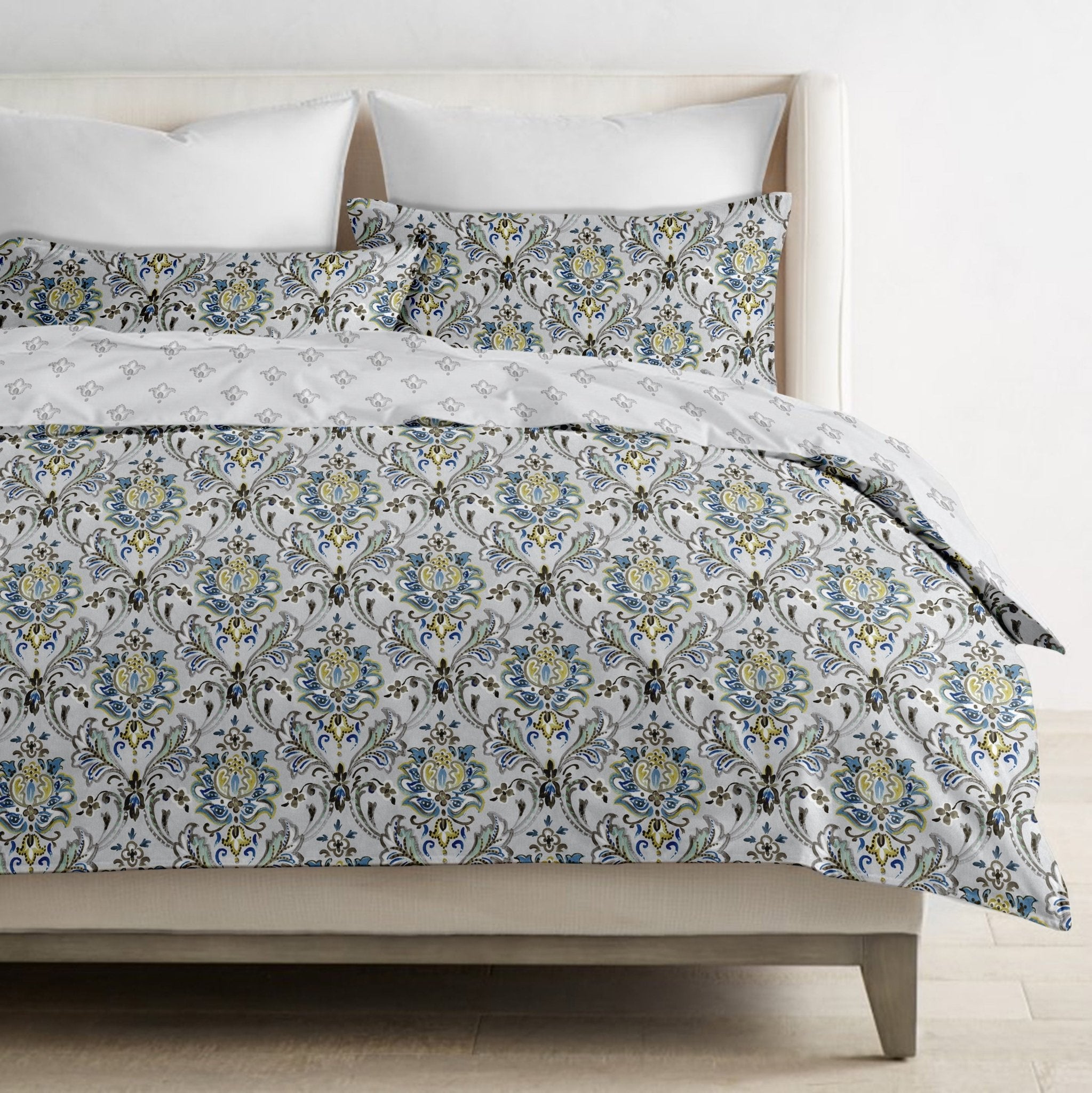 Cotton Reversible Duvet Set - Bedding DelaraHome - Delara
