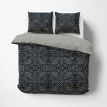 Cotton Reversible Duvet Set - Bedding - Queen - DelaraHome - Delara