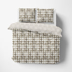 Cotton Reversible Duvet Set - Bedding - Queen - DelaraHome - Delara