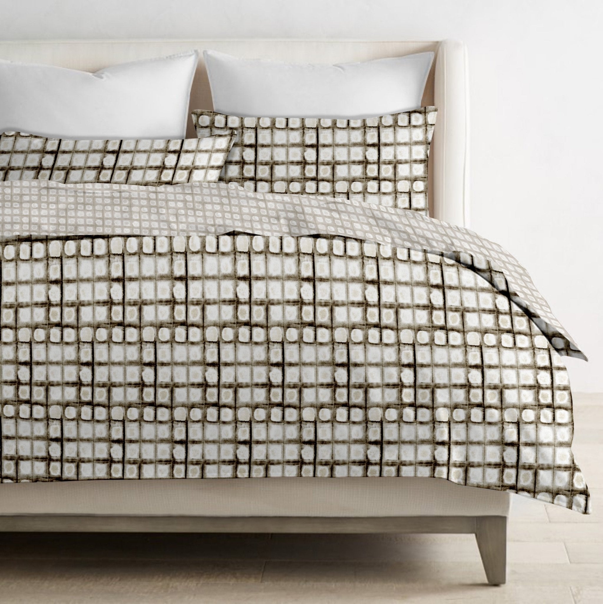 Cotton Reversible Duvet Set - Bedding DelaraHome - Delara