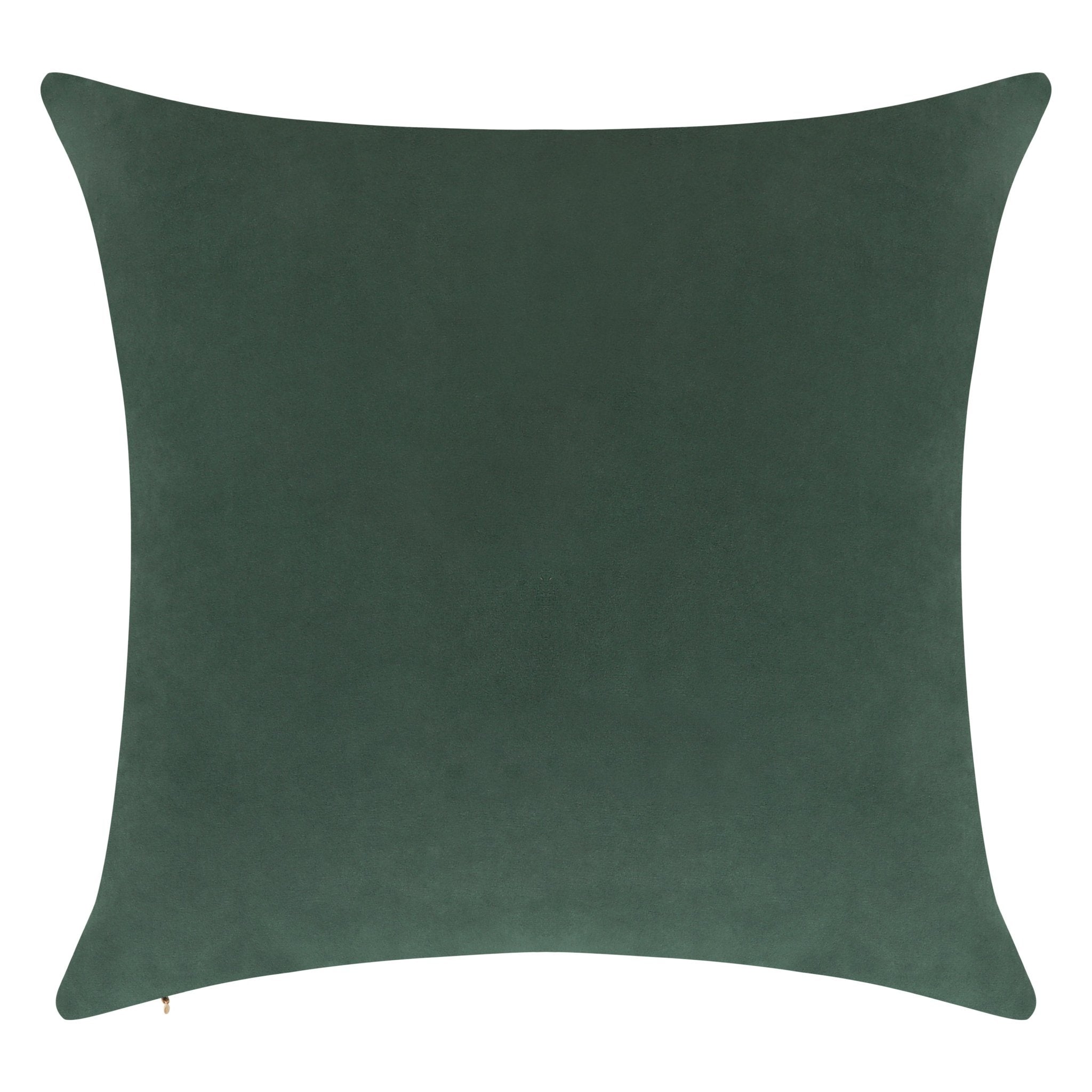Everywhere Velvet Throw Pillow (Bottle Green) - DelaraHome