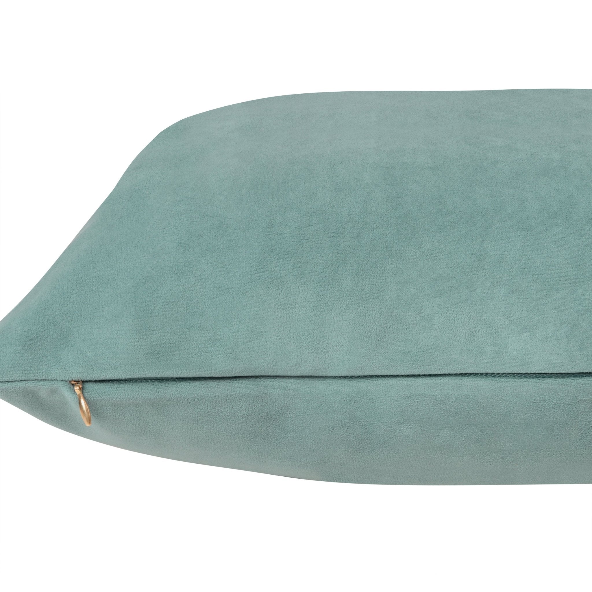 Everywhere Velvet Throw Pillow (Sea Green) - DelaraHome