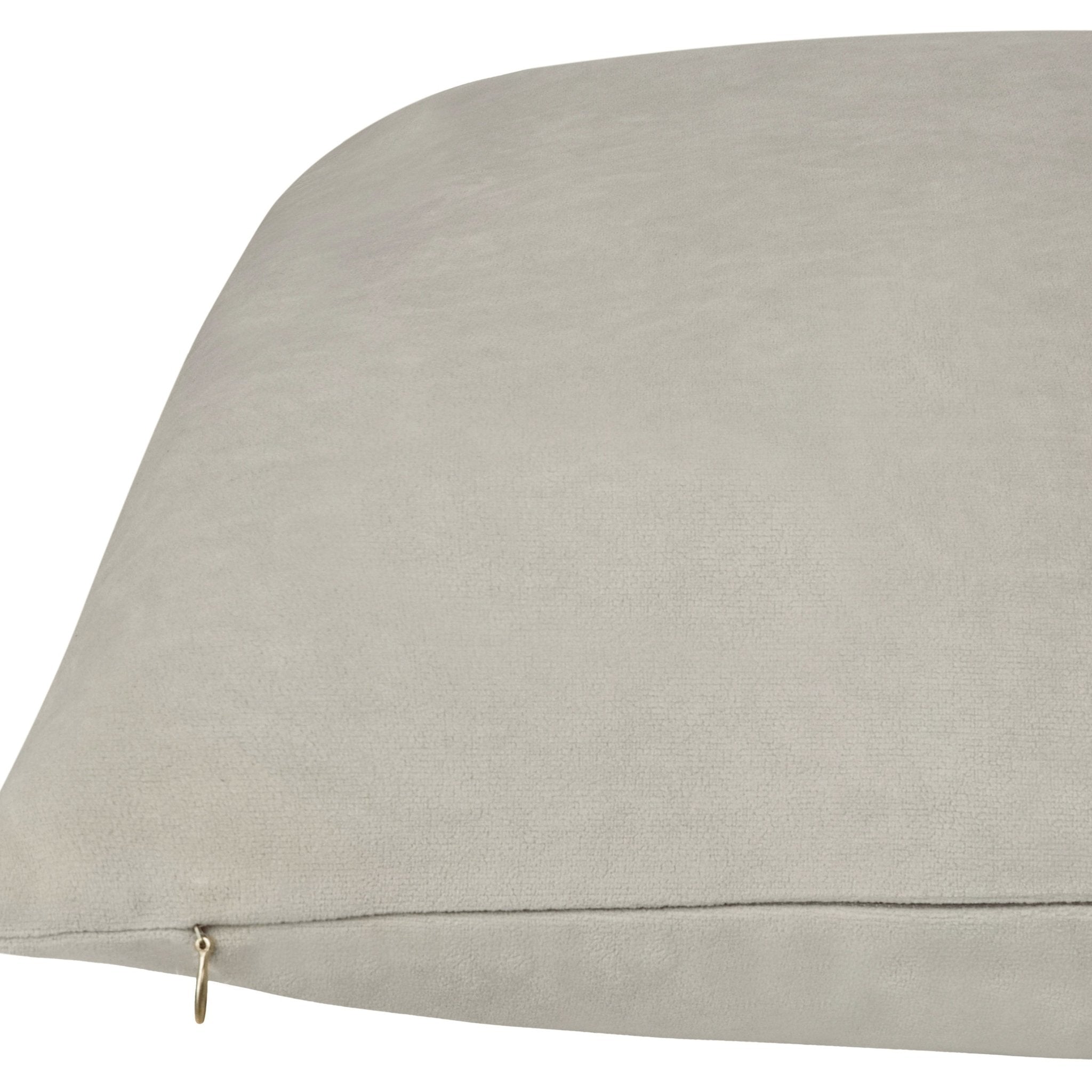 Everywhere Velvet Throw Pillow (Silver Grey) - DelaraHome