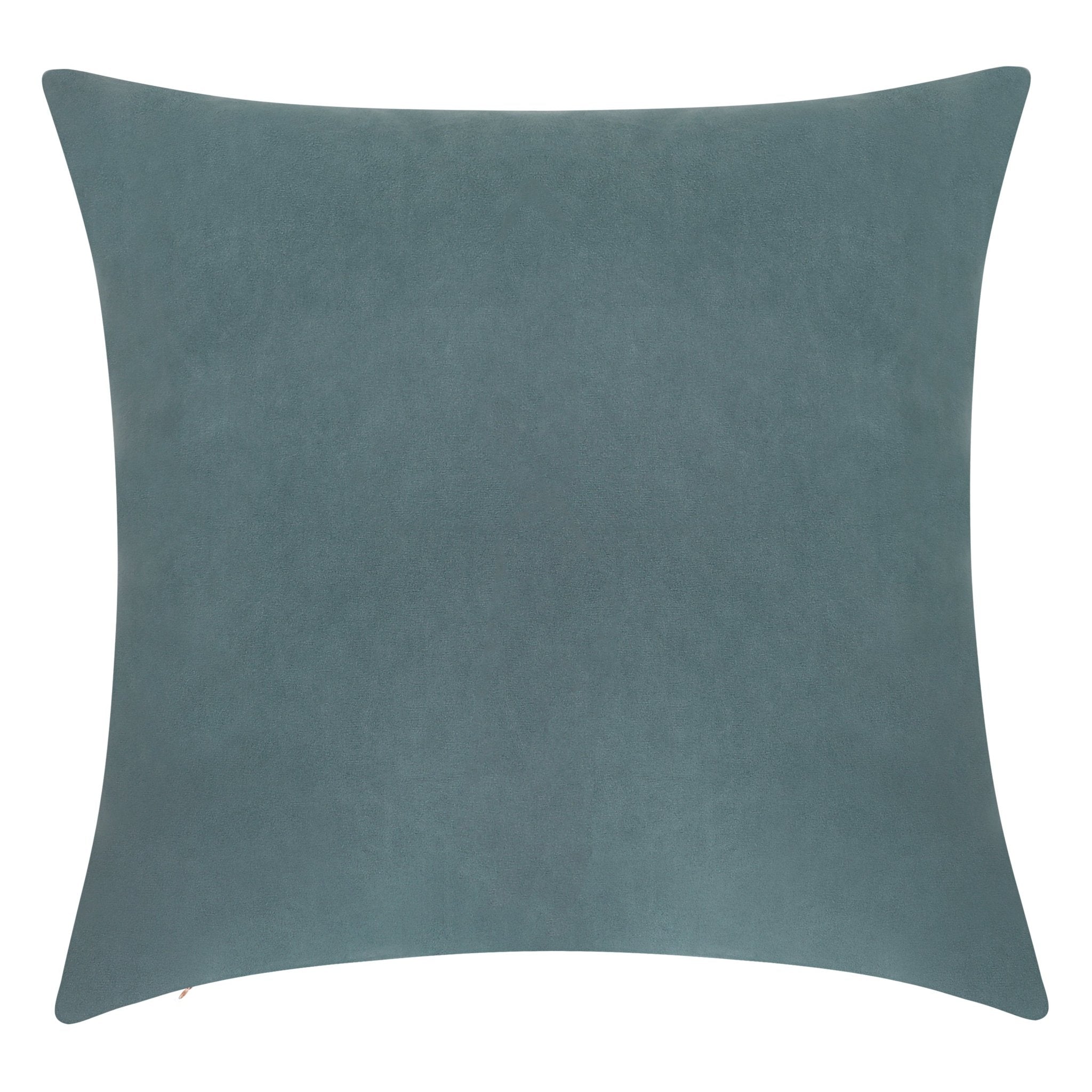 Everywhere Velvet Throw Pillow (Stone Blue) - DelaraHome