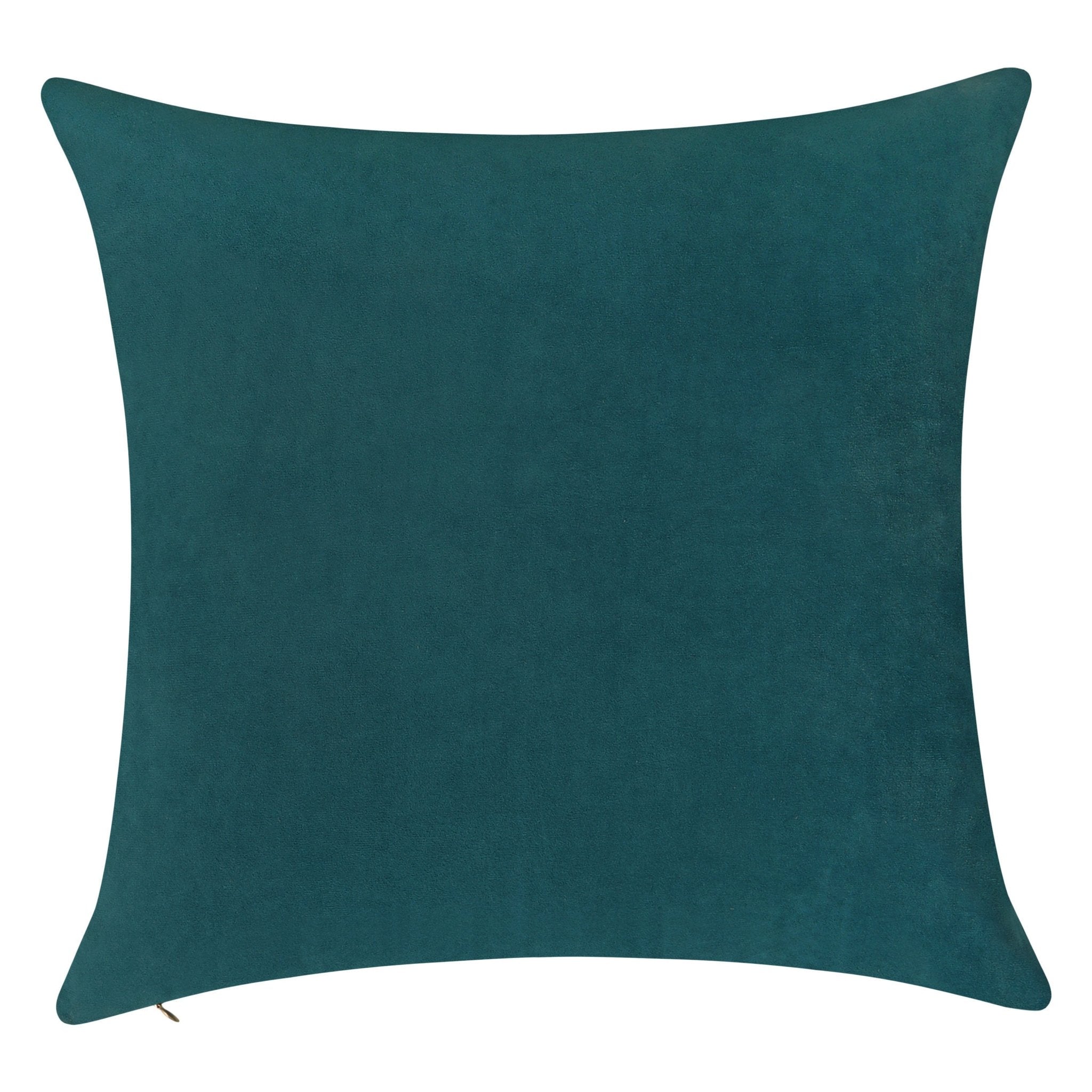 Everywhere Velvet Throw Pillow (Teal Green) - DelaraHome