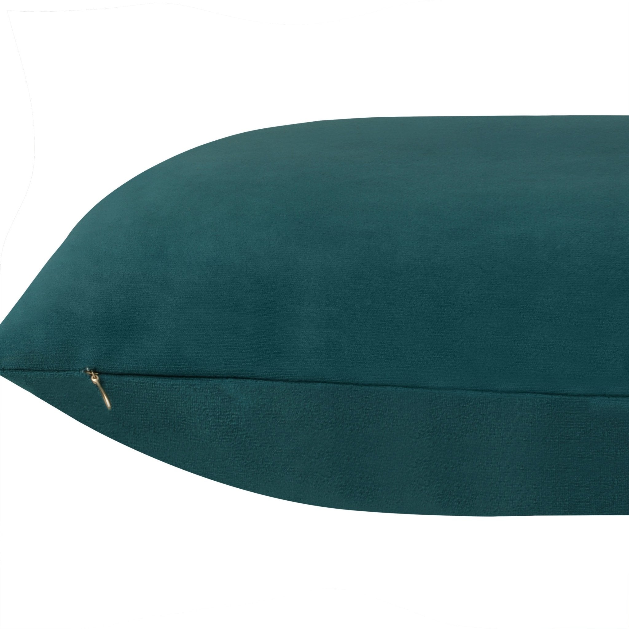 Everywhere Velvet Throw Pillow (Teal Green) - DelaraHome