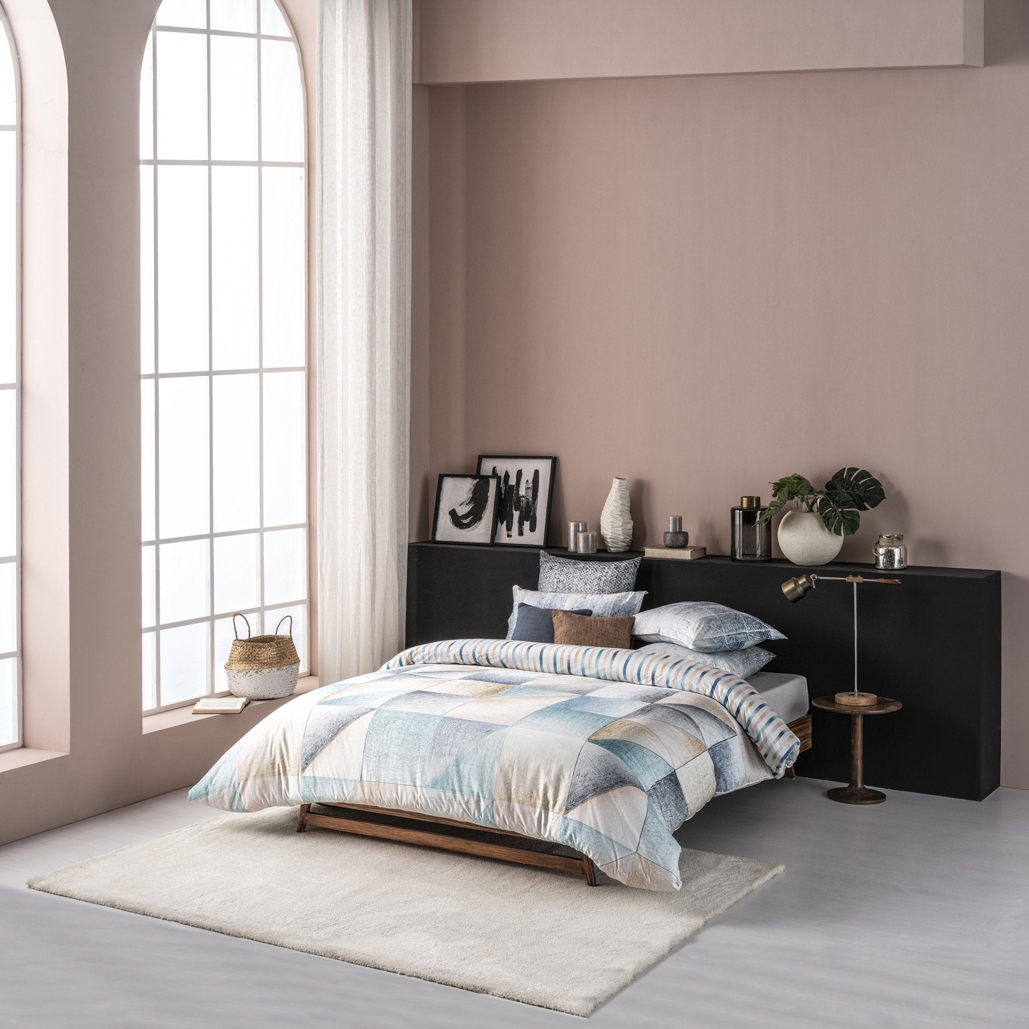 Farelle Organic Cotton Reversible Duvet Set - DelaraHome