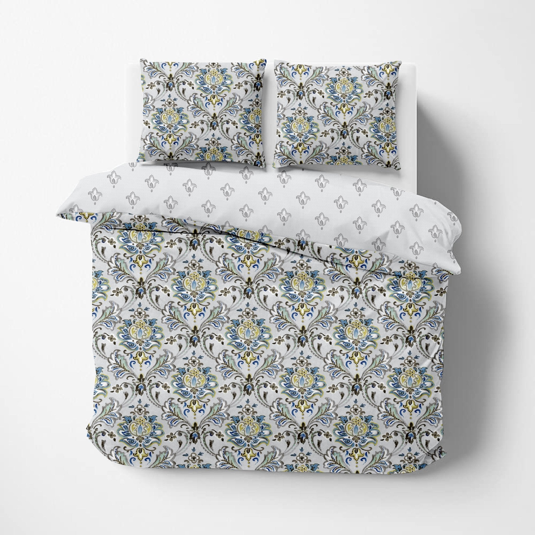 Florella Organic Cotton Reversible Duvet Set - DelaraHome