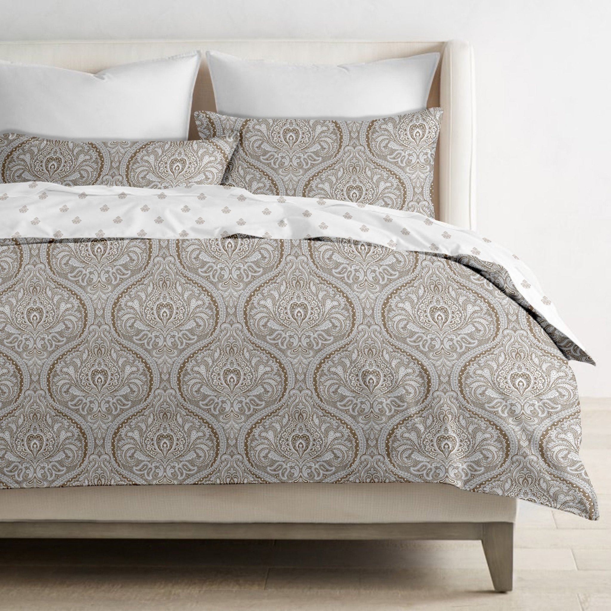 Ivana Organic Cotton Reversible Duvet Set - DelaraHome