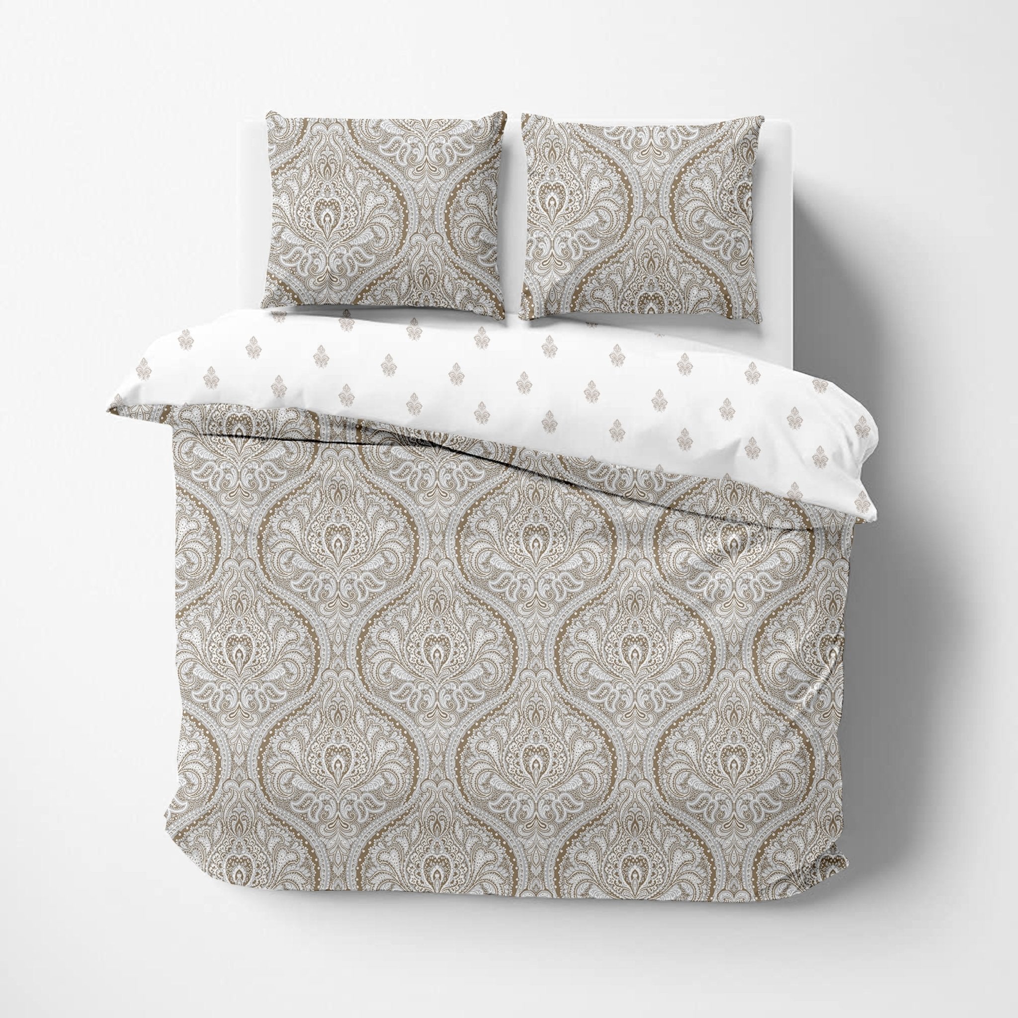 Ivana Organic Cotton Reversible Duvet Set - DelaraHome