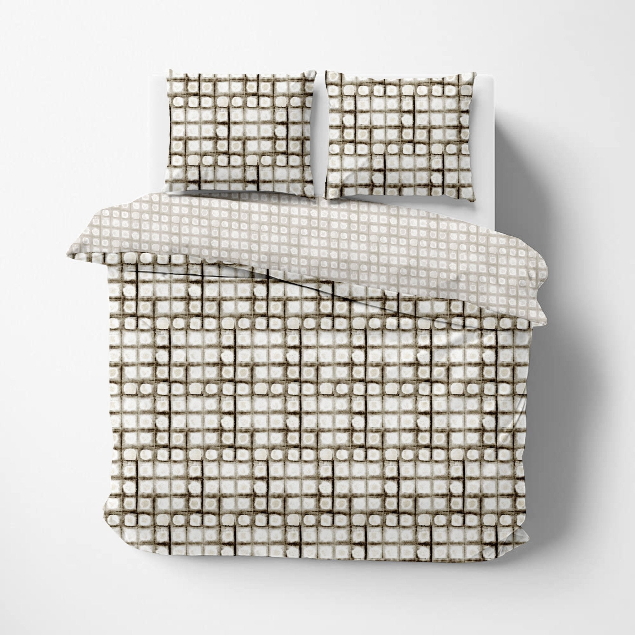 Kinley Organic Cotton Reversible Duvet Set - DelaraHome