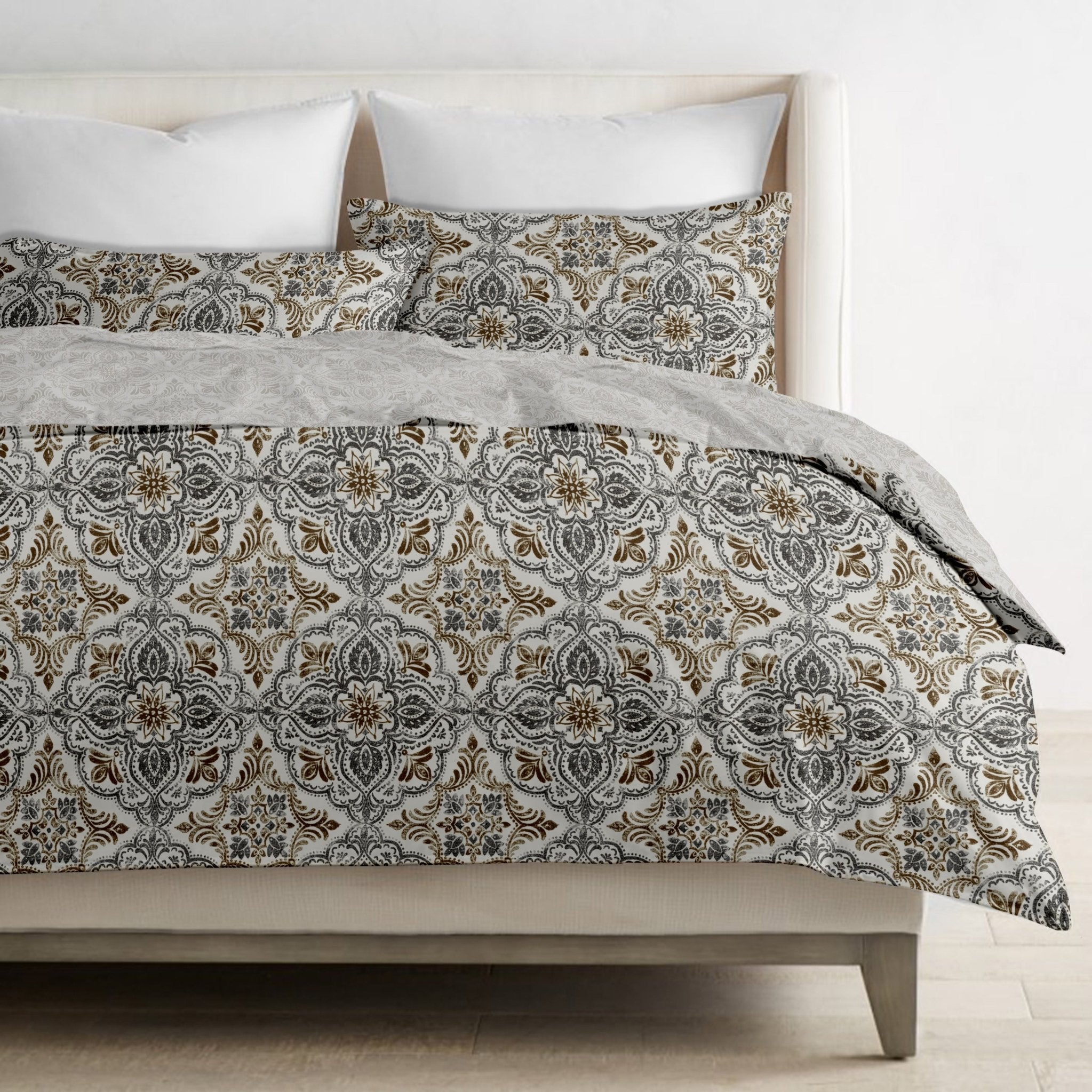 Lida Organic Cotton Reversible Duvet Set - DelaraHome