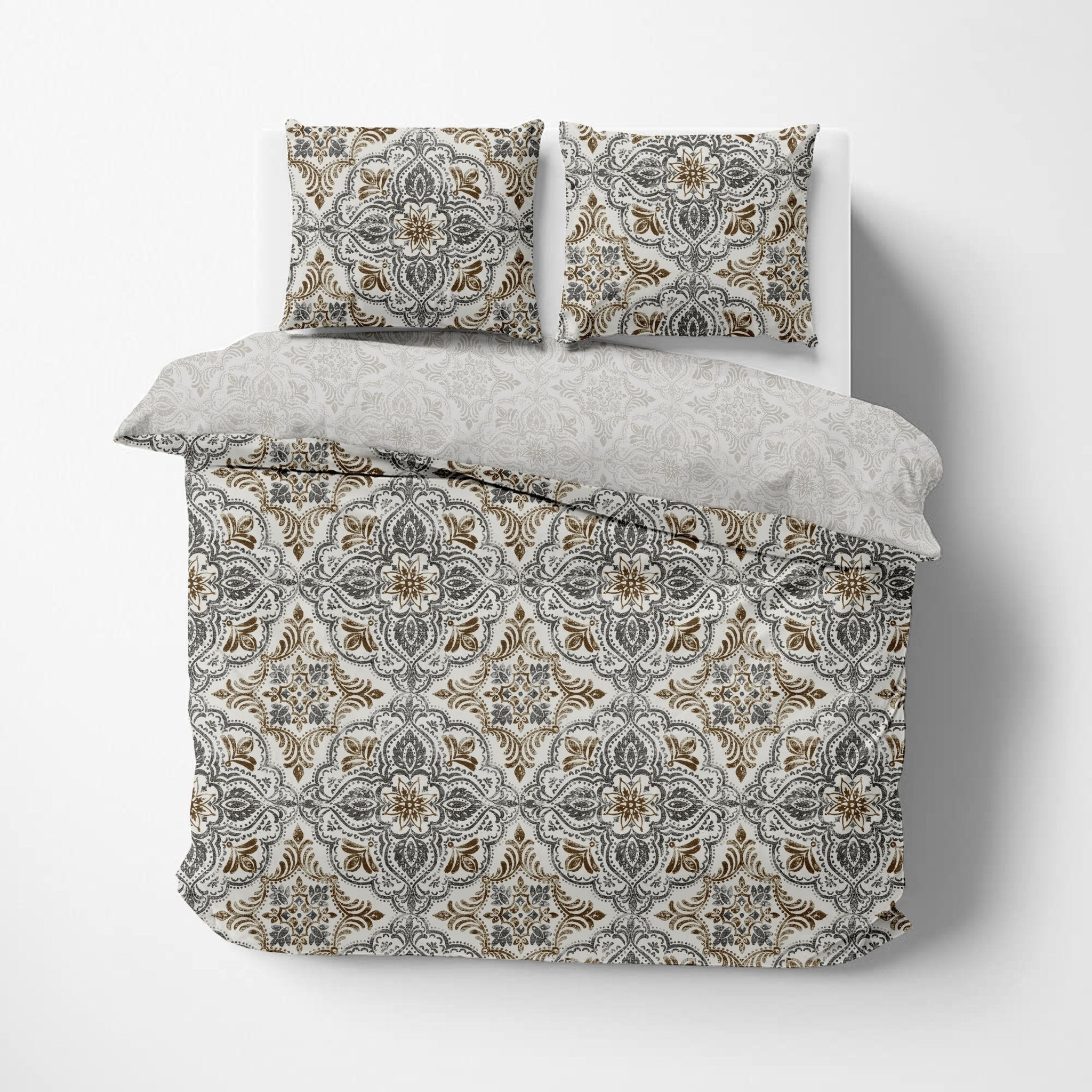 Lida Organic Cotton Reversible Duvet Set - DelaraHome