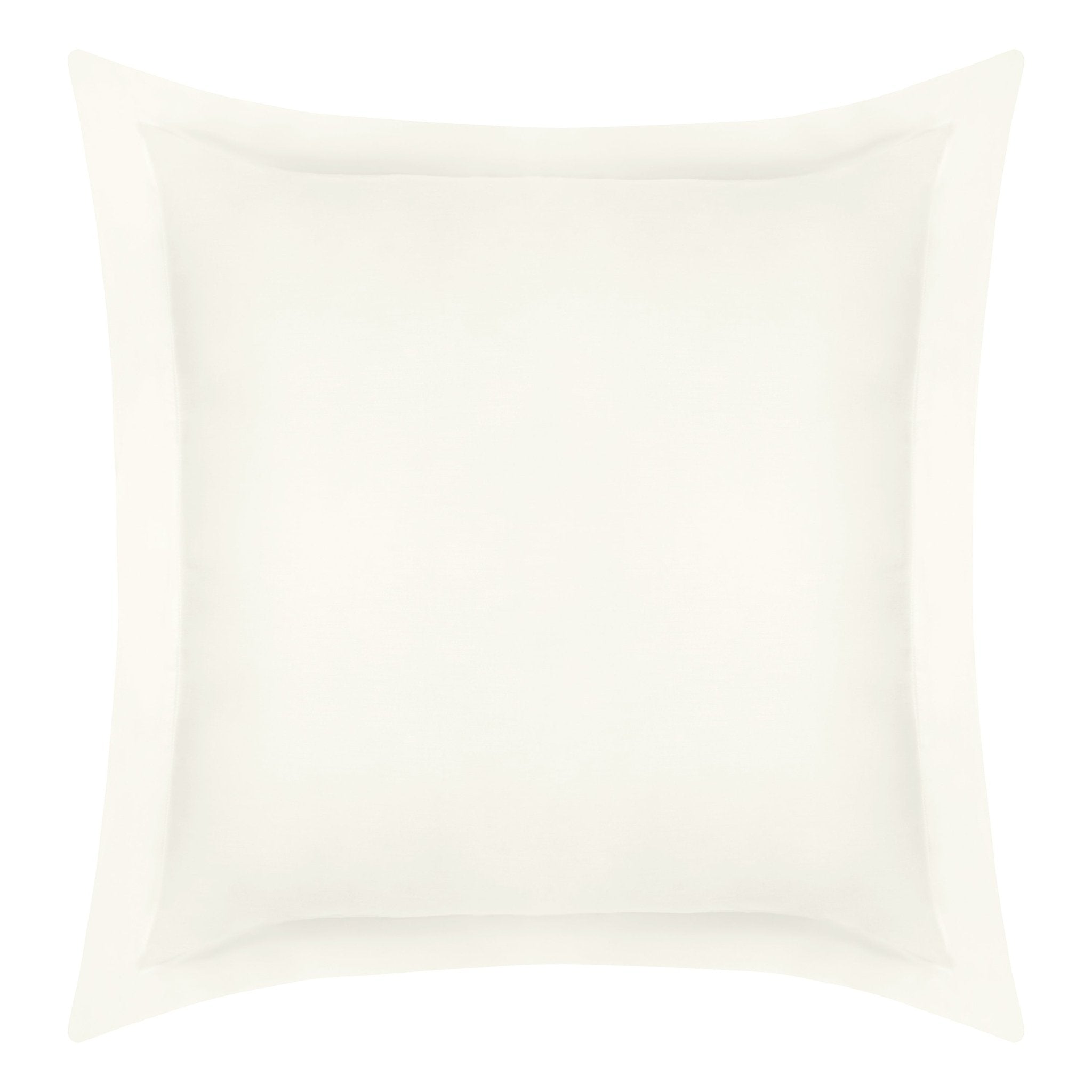 Lux Organic Cotton Euro Sham Pair (Ivory) - DelaraHome