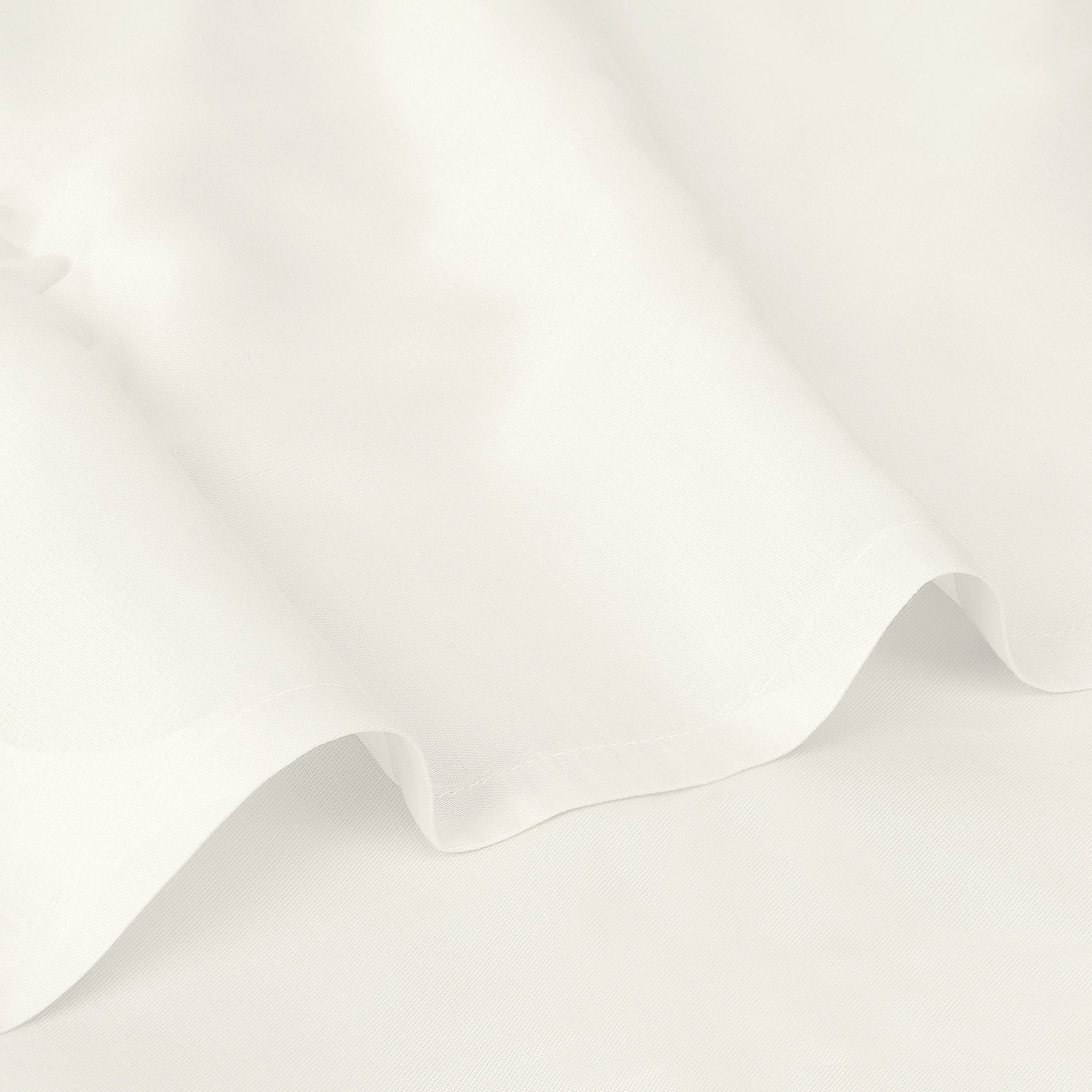 Lux Organic Cotton Fitted Sheet (Ivory) - DelaraHome