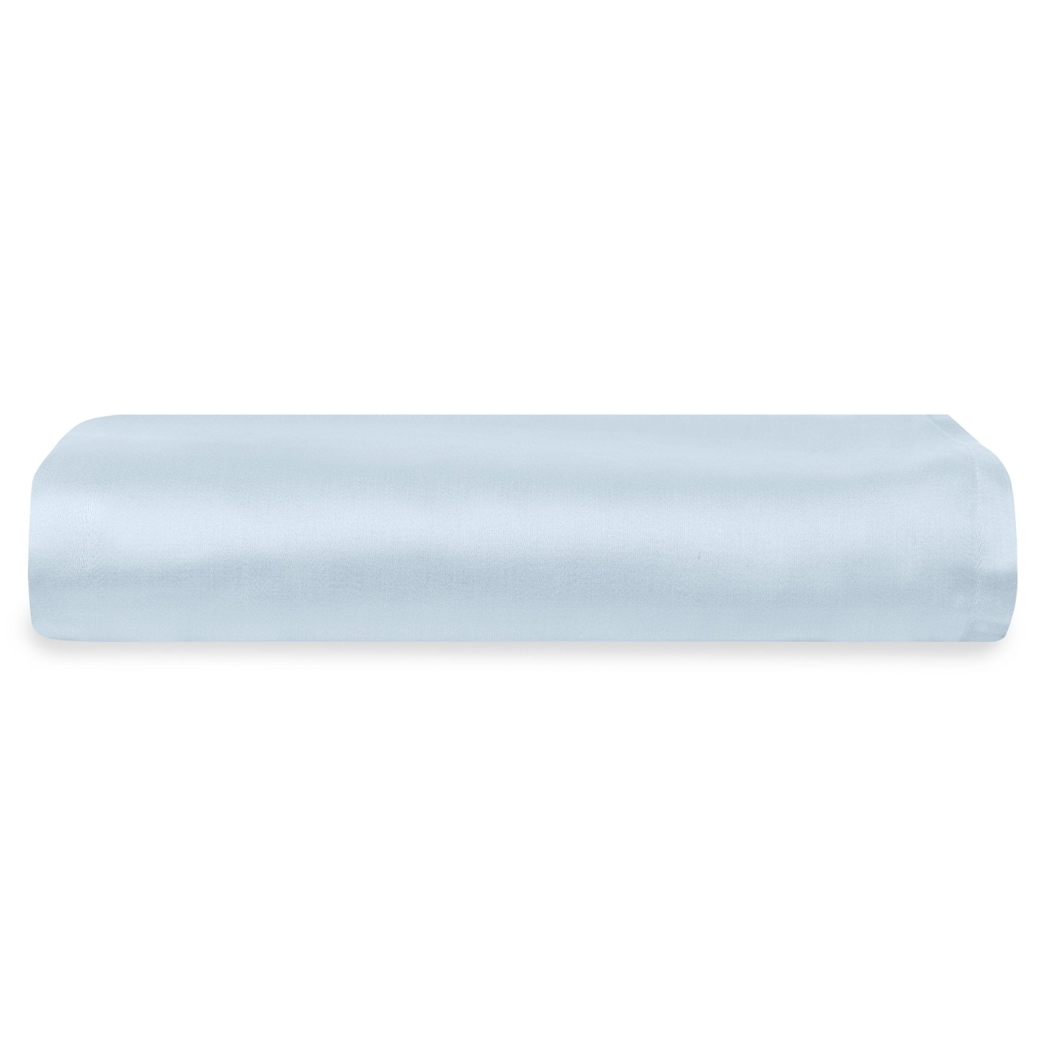 Lux Organic Cotton Flat Sheet (Light Blue) - DelaraHome