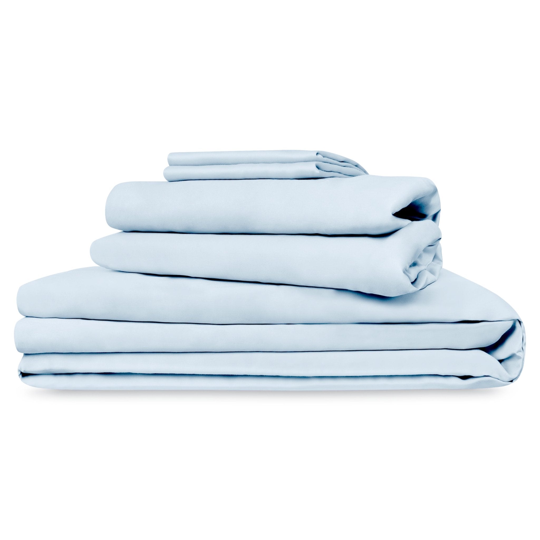 Lux Organic Cotton Sheet Bundle (Light Blue) - DelaraHome