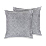 Organic Cotton Euro Sham Pair (Gilliam Grey) - DelaraHome