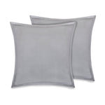 Organic Cotton Euro Sham Pair (Grey) - DelaraHome