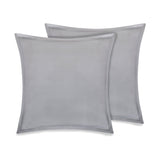 Organic Cotton Euro Sham Pair (Grey) - DelaraHome