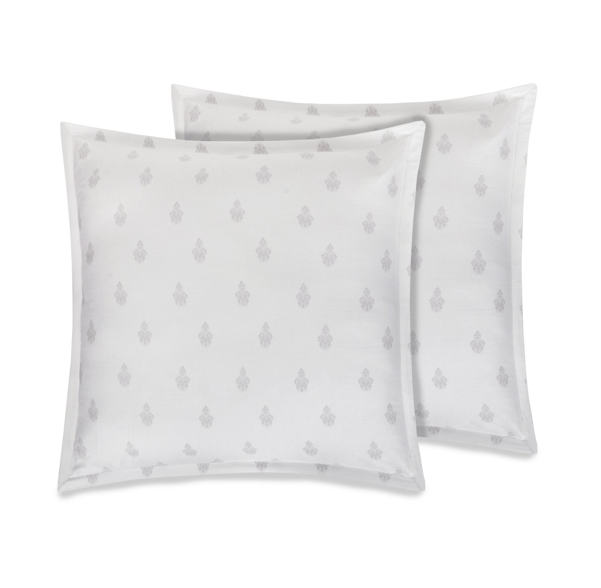 Organic Cotton Euro Sham Pair (Lio Ivory) - DelaraHome