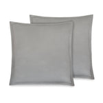 Organic Cotton Euro Sham Pair (Monique Grey) - DelaraHome