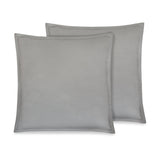 Organic Cotton Euro Sham Pair (Monique Grey) - DelaraHome